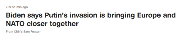 拜登声称:制裁是避免“第三次世界大战”的唯一选择