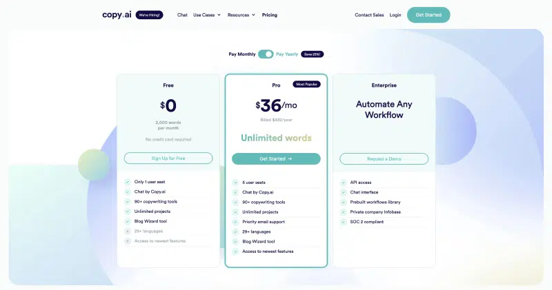 copy-ai-pricing-plan