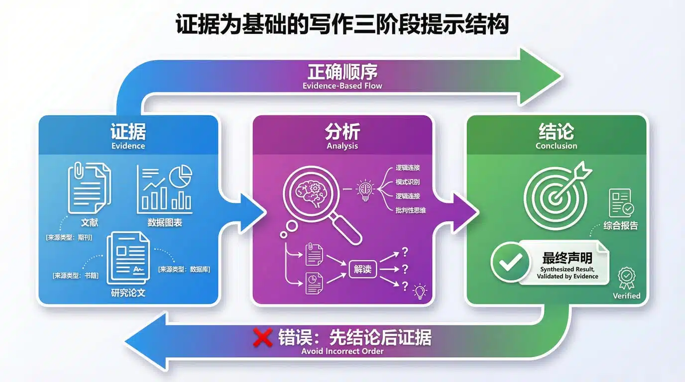 严谨写作：如何让模型"先给引用/后下结论"？