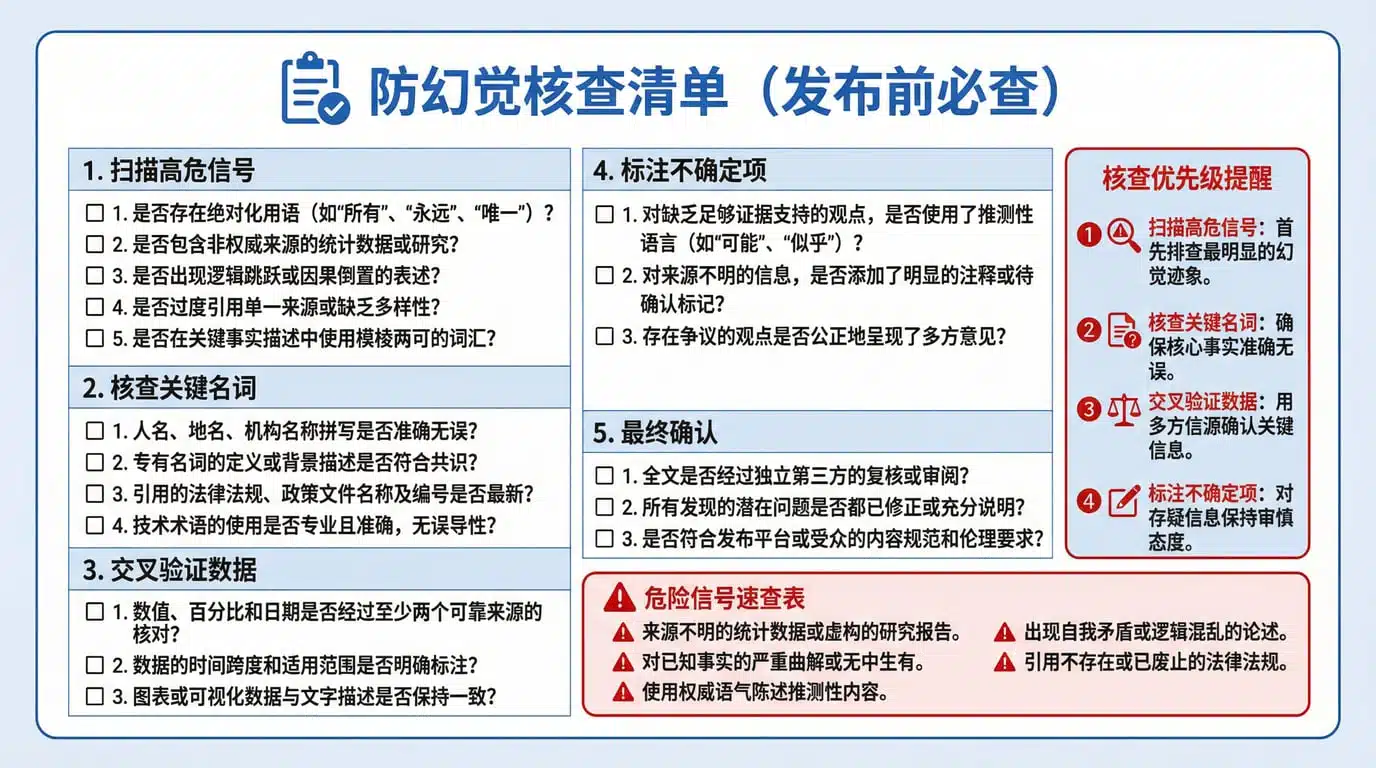 可打印防幻觉清单