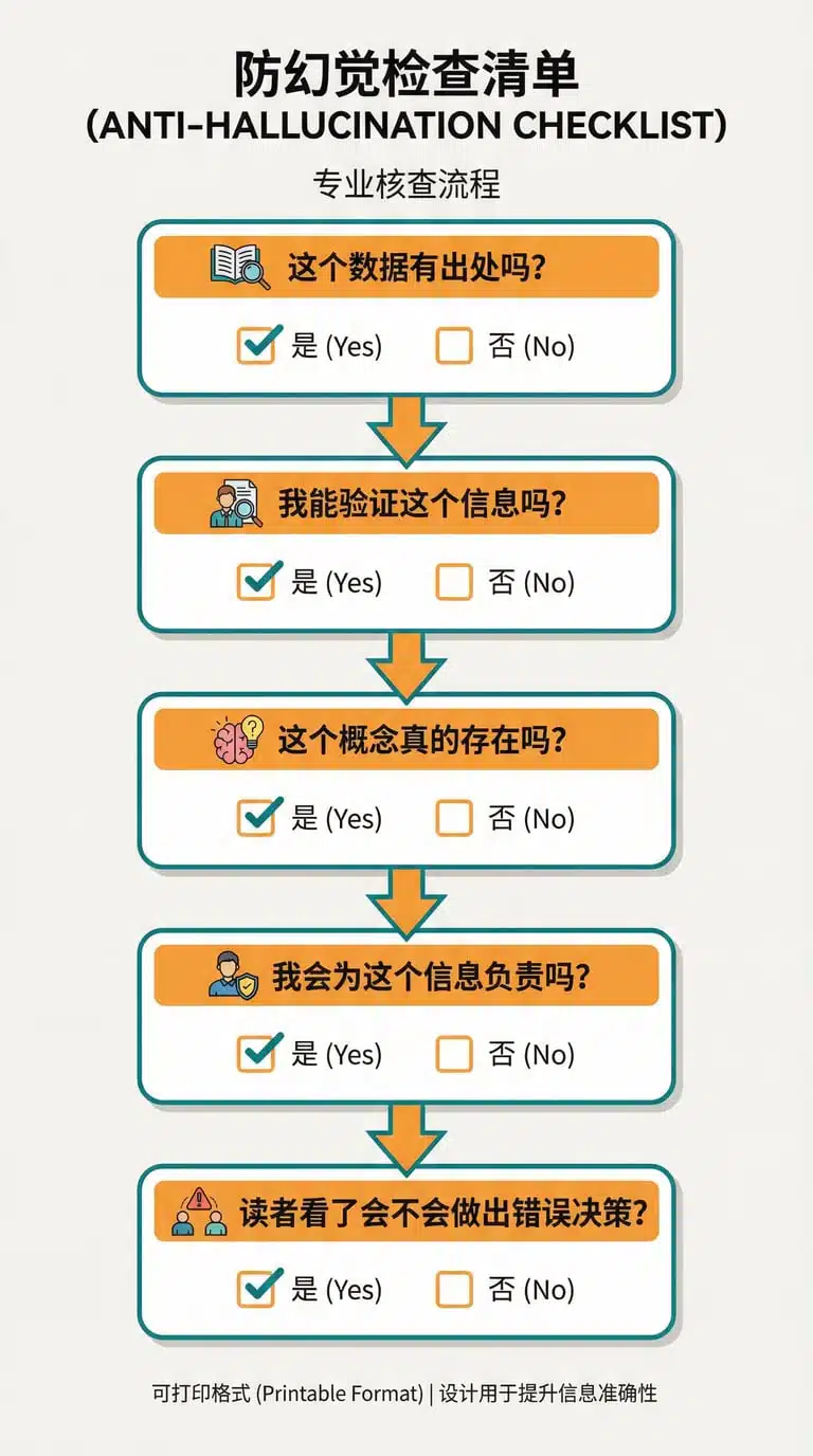 防幻觉检查清单